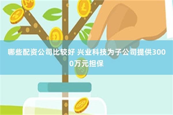 哪些配资公司比较好 兴业科技为子公司提供3000万元担保