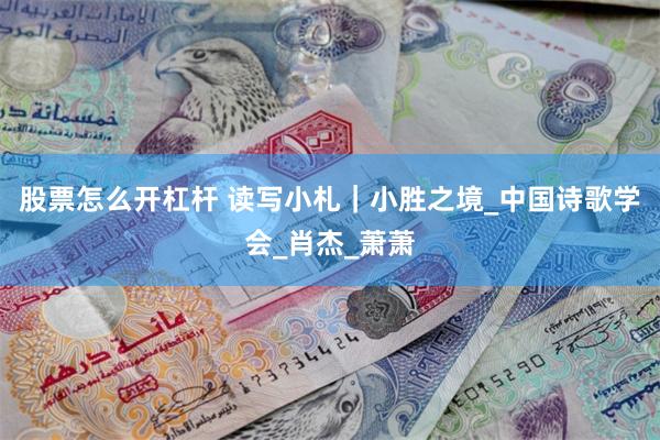 股票怎么开杠杆 读写小札｜小胜之境_中国诗歌学会_肖杰_萧萧
