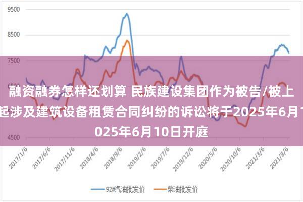 融资融券怎样还划算 民族建设集团作为被告/被上诉人的2起涉及建筑设备租赁合同纠纷的诉讼将于2025年6月10日开庭