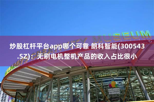 炒股杠杆平台app哪个可靠 朗科智能(300543.SZ)：无刷电机整机产品的收入占比很小
