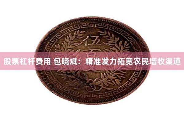 股票杠杆费用 包晓斌：精准发力拓宽农民增收渠道